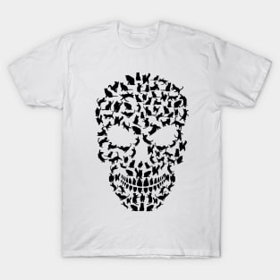 Skull Cat Silhouette T-Shirt